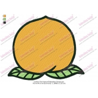 Cartoon Fruit Apricot Embroidery Design